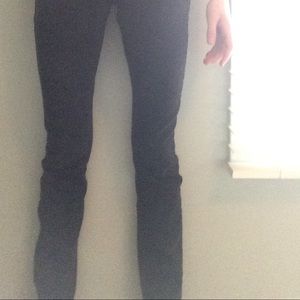A pair of black jeans.
